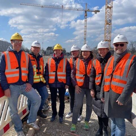Geschäftsleiter des Landkreises München auf der U6-Baustelle