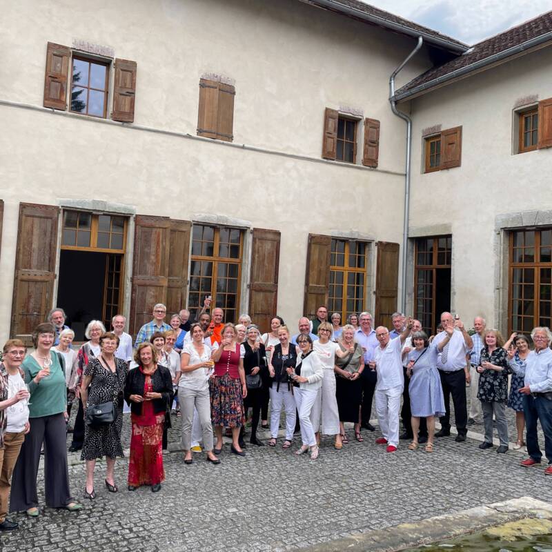 Gruppenbild am Festabend in Meylan