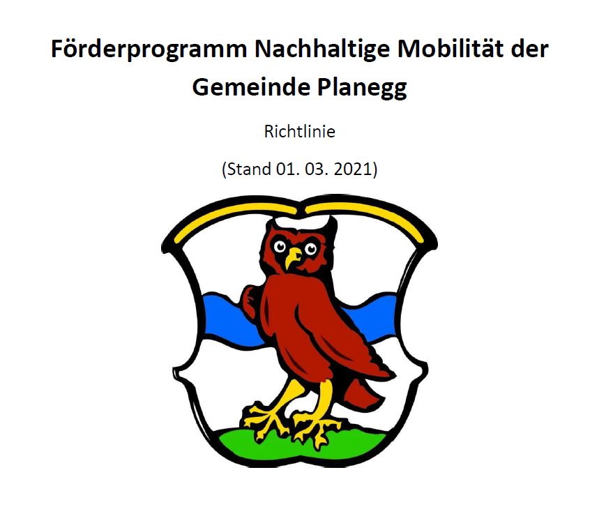 Förderprogramm Nachhaltige Mobilität