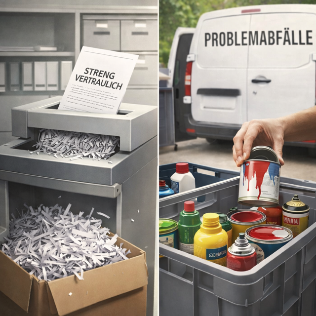 Aktenvernichtung und Giftmobil