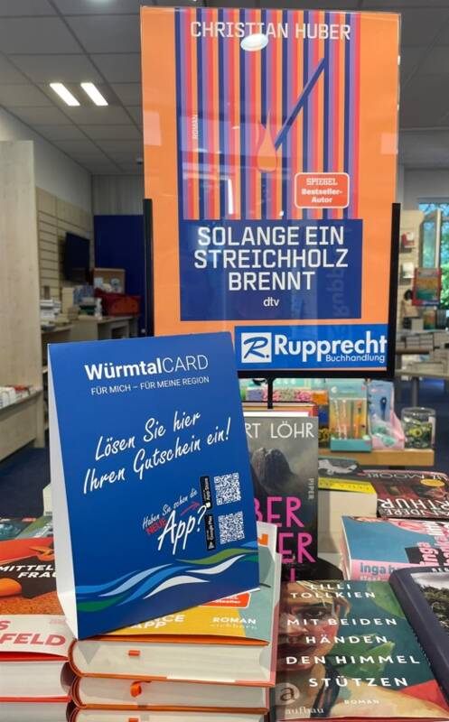 Die Buchhandlung Rupprecht ist neuer Partner der WürmtalCARD