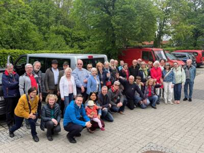 Delegation aus Meylan Gruppenfoto bei der Freiwilligen Feuerwehr Planegg Mai 2026