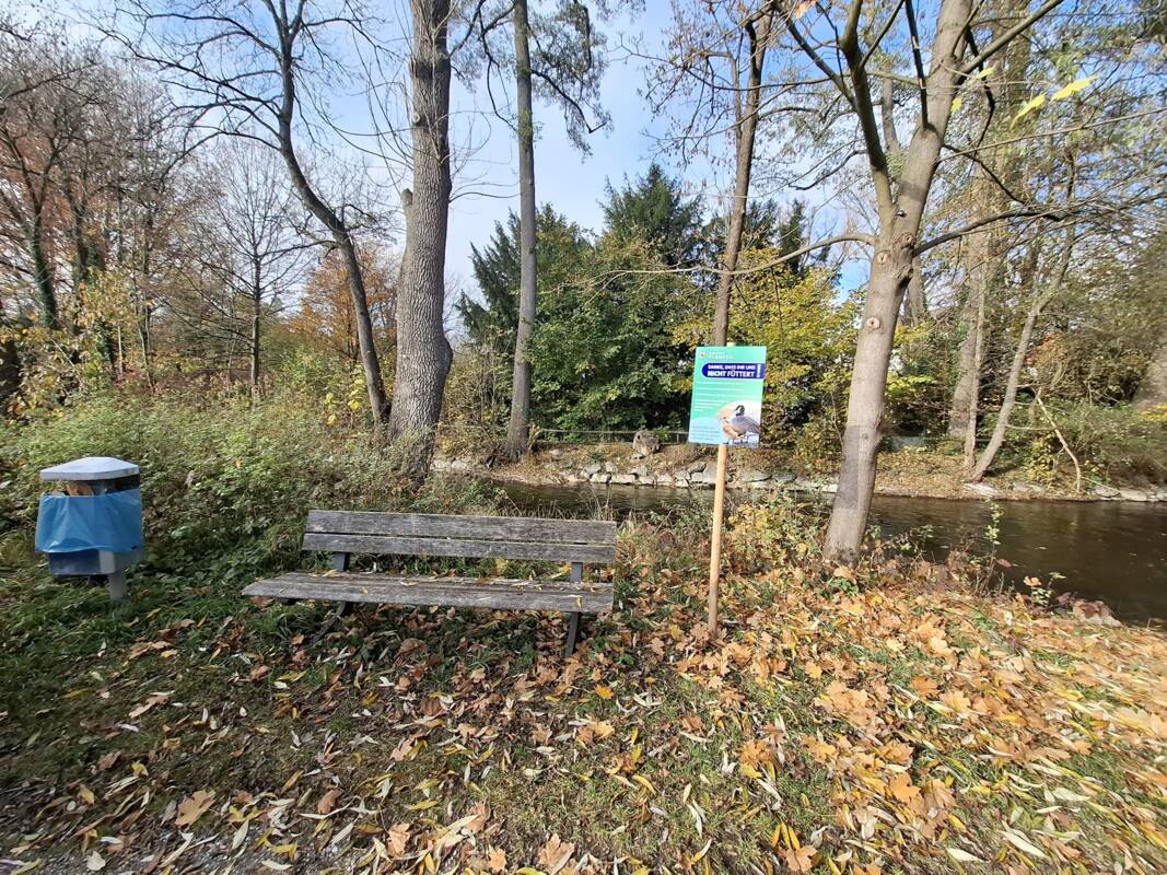 Schilder Bitte nicht füttern.