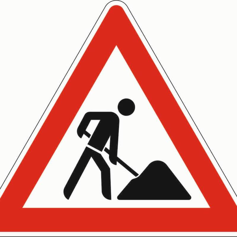 Verkehrszeichen Arbeitsstelle