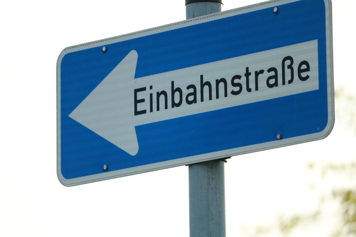 Einbahnstraße Schild