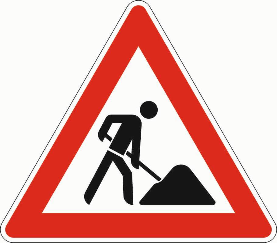 Verkehrszeichen Arbeitsstelle